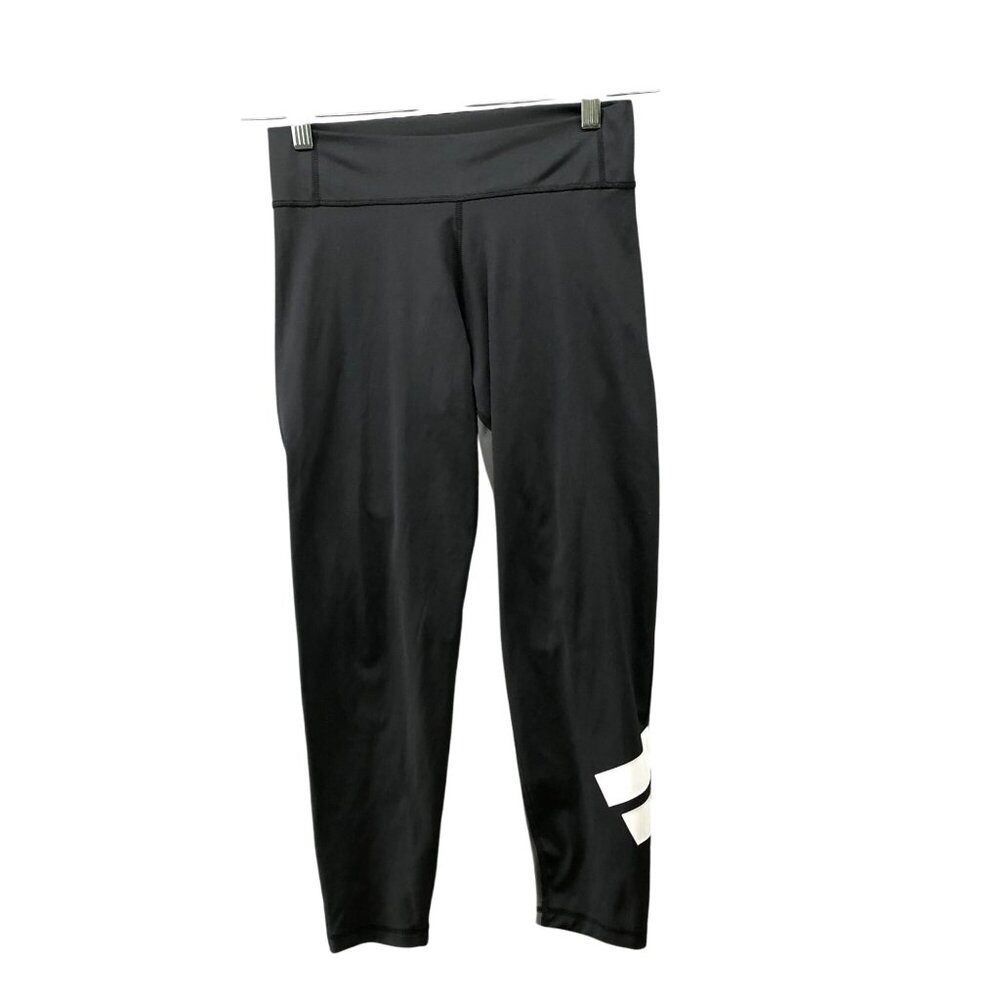 Adidas 7/8 Leggings Womens M Black Gray Mid Rise Yoga Active Gym Workout